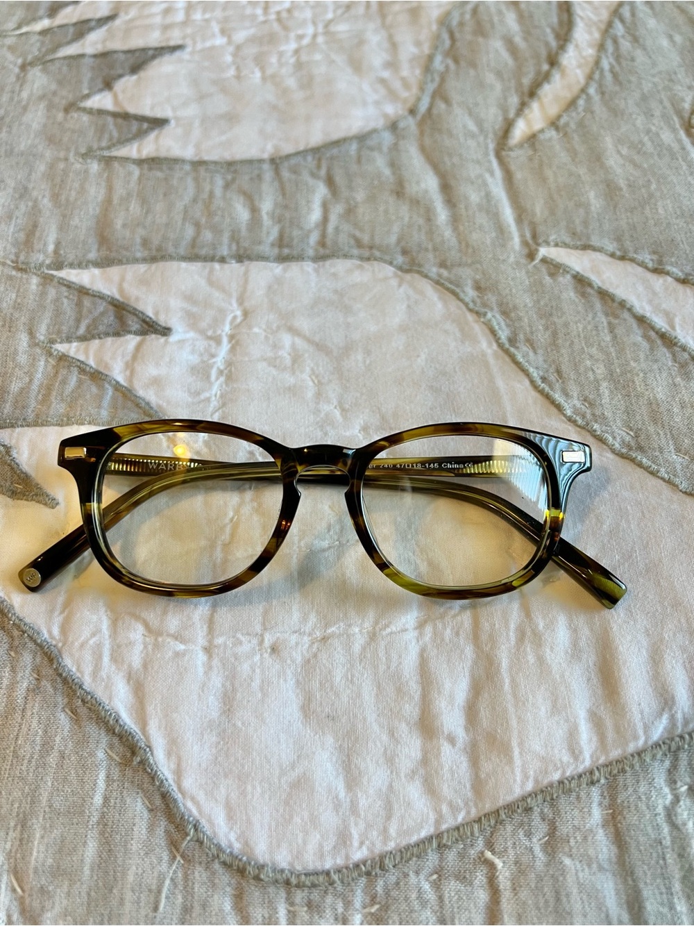 Warby Parker Chandler 240 Glasses Frames Olivewood 47-18-145 Eyeglasses